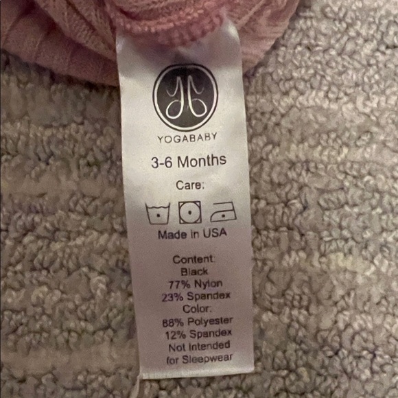 Kids Long Sleeve Ribbed Top - Pink (3-6 months) - Picture 2 of 2